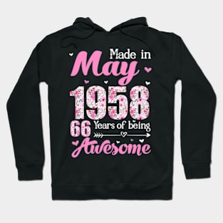 May 1958 66Th 66 Floral Hoodie